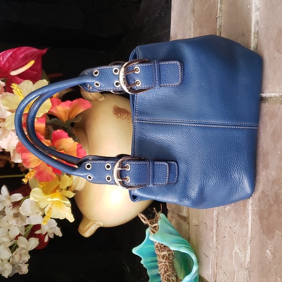 Tignanello Deep Ocean Blue Perfect 10 Tote Bag - Picture 14 of 14